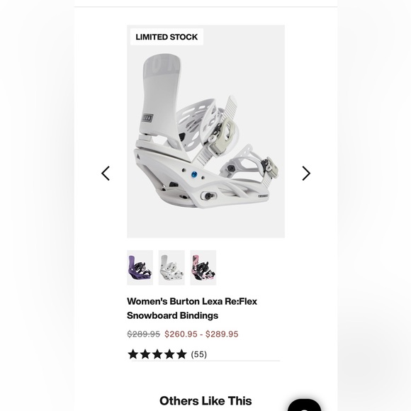 NIB- 2023 Burton Lexa Re:flex snowboard binding in cloud grey - Picture 7 of 12